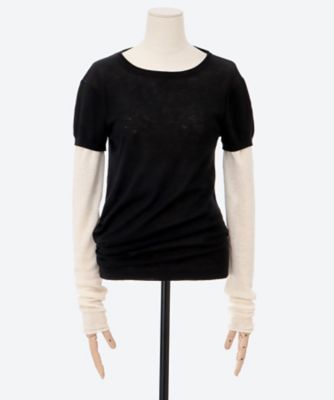 KAYLE (Women)/ケイル WOOL SHEER TOP K―1709 BLACK トップス【三越伊勢丹/公式】