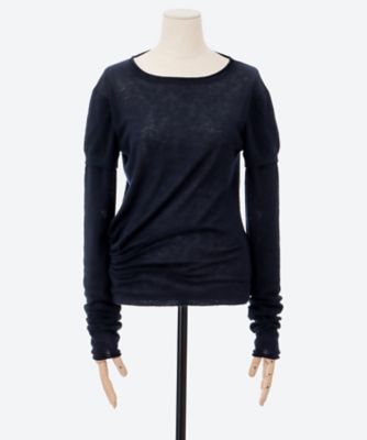 KAYLE (Women)/ケイル WOOL SHEER TOP K―1709 NAVY トップス【三越伊勢丹/公式】