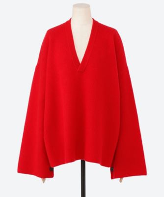 KAYLE (Women)/ケイル WOOL OPEN SLEEVE P/O K―1706 RED トップス【三越伊勢丹/公式】