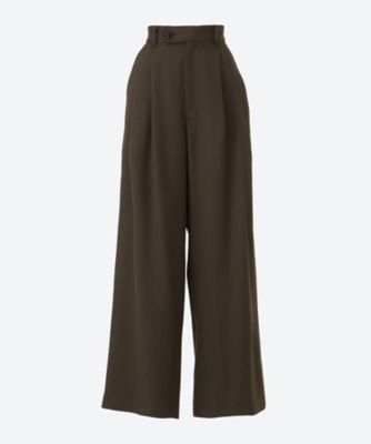 FLANNEL WIDE LEG PANTS | HYKE (Women