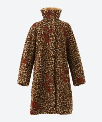 ＜FUMIE=TANAKA＞ｌｅｏｐａｒｄ　ｂｏａ　ｃｏａｔ　Ｆ２５Ａ０１