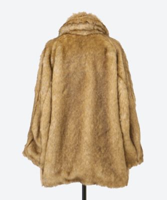 fumie tanaka フミエタナカ　ベージュ　ファーコート far coat F25A02 | FUMIE=TANAKA/フミエタナカ | 三越