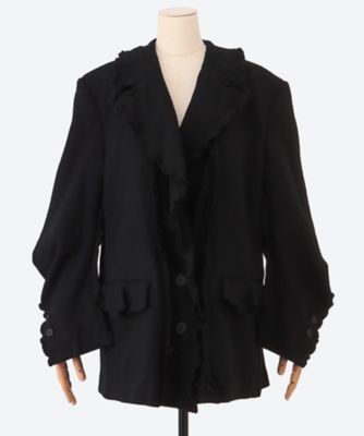 FUMIE=TANAKA/フミエタナカ frill jk F25A05 BK コート・ジャケット【三越伊勢丹/公式】