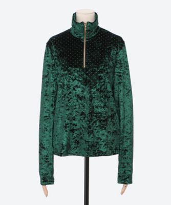 SIMONE WILD (Women)/シモーネ ワイルド STUD VELVET TROYER b green トップス【三越伊勢丹/公式】