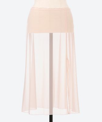 SIMONE WILD (Women)/シモーネ ワイルド MESH SLIP SKIRT silk ひざ丈スカート【三越伊勢丹/公式】