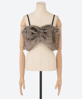 animal far bustier F25A29 | FUMIE=TANAKA