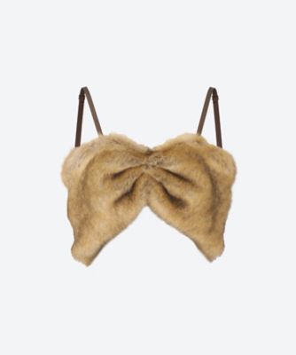 FUMIE=TANAKA/フミエタナカ animal far bustier F25A29 BE トップス【三越伊勢丹/公式】