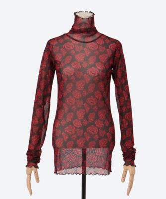 ＜FUMIE=TANAKA＞ｆｌｏｗｅｒ　ｍｅｓｈ　ｈｉｇｈ　ｎｅｃｋ　Ｆ２５Ａ３２