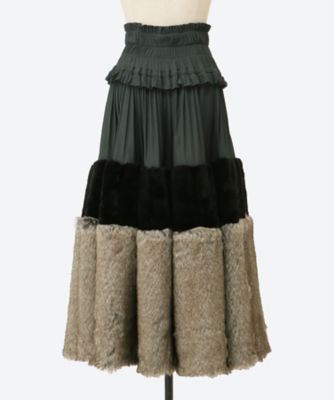 フミエタナカ fumiet tanaka 24aw ロングスカート pach far sk F25A36 | FUMIE=TANAKA/フミエタナカ