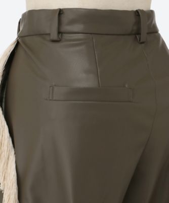 side fringe pants F25A42 | FUMIE=TANAKA