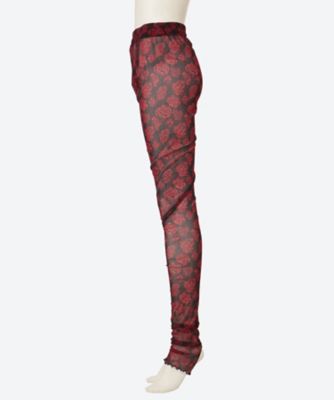 flower mesh leggings F25A52 | FUMIE=TANAKA