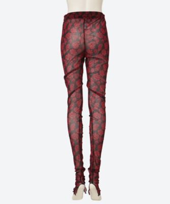 flower mesh leggings F25A52 | FUMIE=TANAKA