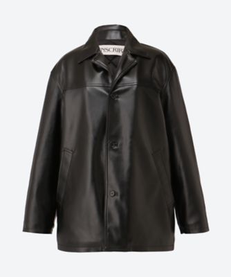 INSCRIRE (Women)/アンスクリア Leather Jacket I25AW―BZ81 BLACK アウター【三越伊勢丹/公式】