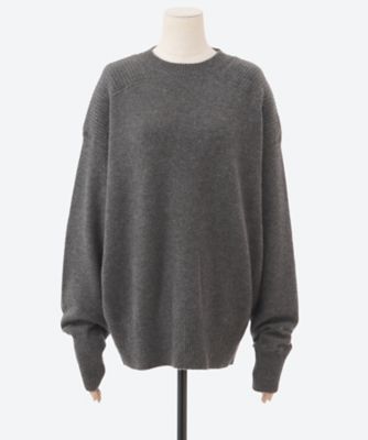 INSCRIRE (Women)/アンスクリア Cashmere Crew Neck I25AW―IBC64 CHARCOAL トップス【三越伊勢丹/公式】