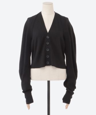 RIB SWITCHING SHORT CARDIGAN 25AWAC