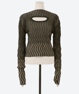 WAVY STRIPE PULLOVER 25AWAC－008