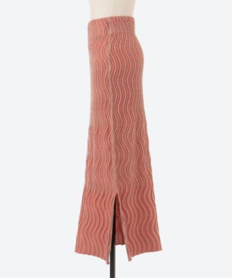 スカート a ccordion WAVY STRIPE SKIRT 25AWAC-008 WAVY STRIPE SKIRT 25AWAC-008 RED | A CCORDION