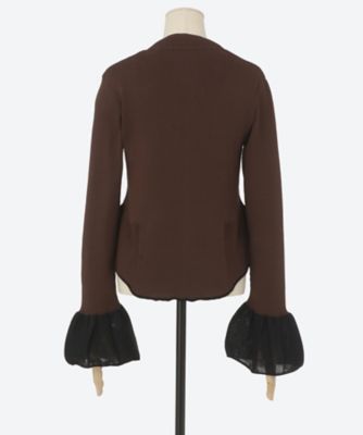 W zipper gynoid knit OH25AW―KN04