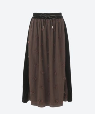 ＜ODAKHA (Woman)＞ｃｒｕｓｈｅｄ　ｆｌｏｒａｌ　ｐｌｅａｔｅｄ　ｓｋｉｒｔ　ＯＨ２５ＡＷ―ＳＫ０４