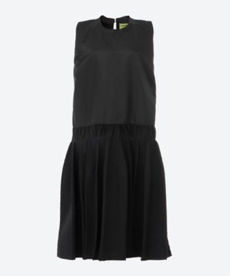 ＜ODAKHA (Woman)＞ｃｏｍｂｉｎａｔｉｏｎ　ｐｌｅａｔｅｄ　ｂｌａｃｋ　ｄｒｅｓｓ　ＯＨ２５ＡＷ―ＯＰ０１