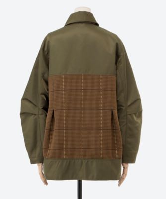 combination tweed field jacket