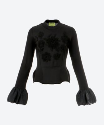 ＜ODAKHA (Woman)＞ｅｍｂｒｏｉｄｅｒｅｄ　ｇｙｎｏｉｄ　ｋｎｉｔ　ＯＨ２５ＡＷ―ＫＮ１２