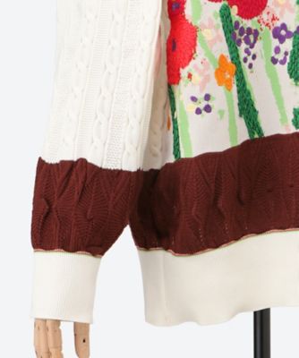 かおり fortune flowers knit OH25AW―KN10