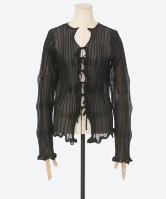 sheer flow cardigan OCF25102 | OPEN