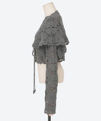 Cashmere blend fleur lace cardigan