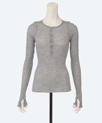 Product Twelve (Women) /プロダクトトゥエルブ Super 120s Wool Shirt 25AW―WCS01 Grey トップス【三越伊勢丹/公式】