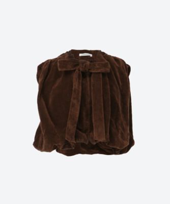 ＜OHROHEE (Women)＞ＷＡＳＨＩ　ＣＯＴＴＯＮ　ＶＥＬＶＥＴ／ＢＯＪＡＧＩ　ＴＯＰ　２５０２ＢＬ０００４