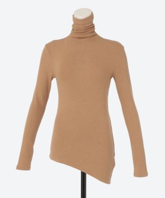冷感性ニット　ラグラン袖タンクトップ（初）男女兼用♥️見本 ASYMMETRICAL TURTLENECK T