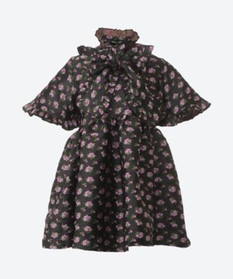 ＜sister jane (Women)＞Ｃａｎｏｐｙ　Ｊａｃｑｕａｒｄ　Ｍｉｎｉ　Ｄｒｅｓｓ　３２ＳＪ０２ＤＲ２３５３ＢＬＫ