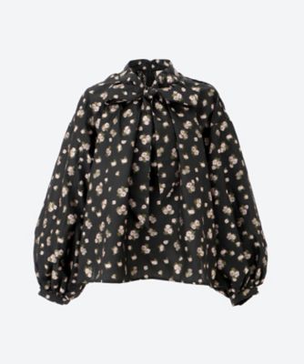 DREAM sister jane (Women)/ドリームシスタージェーン Tea Rose Jacquard Bow Blouse 32SK02BLD181BLK BLACK トップス【三越伊勢丹/公式】