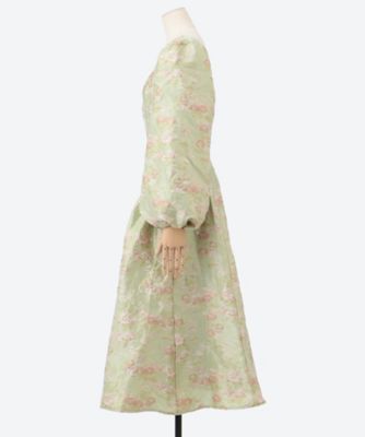 Marble Jacquard Midi Dress