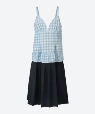 ＜ODAKHA (Woman)＞ｗａｔｅｒ　ｍｏｓａｉｃ　ｐｌｅａｔｅｄ　ｄｒｅｓｓ　ＯＨ２６ＳＳ―ＯＰ０２