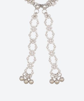 ＜ODAKHA (Woman)＞ｂｅａｄｓ　ｐｅａｒｌ　ｃｈｏｋｅｒ　ＯＨ２６ＳＳ―Ａ０４