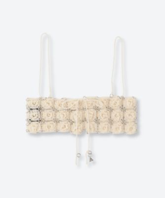 【限定価格】CHIEKO+ luxeknit 03 bustier babyca flower tile bustier OH26SS―HK02