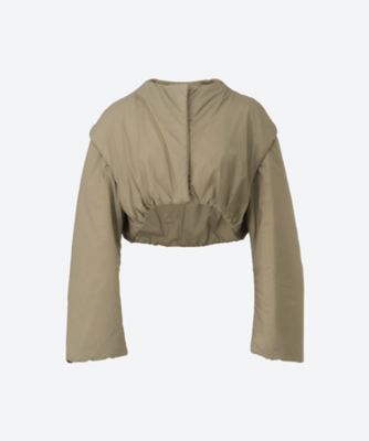 AMOMENTO (Women)/アモーメント SHEER NYLON PADDED CROP AM25FWW02JP グレー コート・ジャケット【三越伊勢丹/公式】