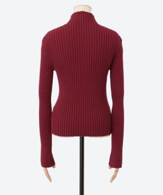 RIBBED HIGH NECK ZIP U AM25FWW01CD