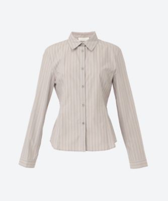 AMOMENTO (Women)/アモーメント STRIPE SHIRTS AM25FWW04SH グレー トップス【三越伊勢丹/公式】