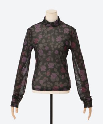 ＜AMOMENTO (Women)＞ＦＬＯＲＡＬ　ＭＯＣＫ　ＮＥＣＫ　ＴＯＰ　ＡＭ２５ＦＷＷ０３ＴＬ