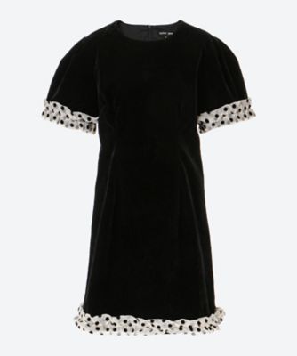 ＜sister jane (Women)＞Ｃｉｔｙ　Ｖｅｌｖｅｔ　Ｍｉｎｉ　Ｄｒｅｓｓ　３２ＳＪ０３ＤＲ２３７４ＢＬＫ