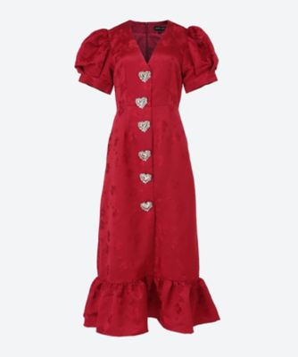 ＜sister jane (Women)＞Ｃａｒｎｉｖａｌ　Ｈｅａｒｔｓ　Ｍｉｄｉ　Ｄｒｅｓｓ　３２ＳＪ０３ＤＲ２３８３ＲＥＤ