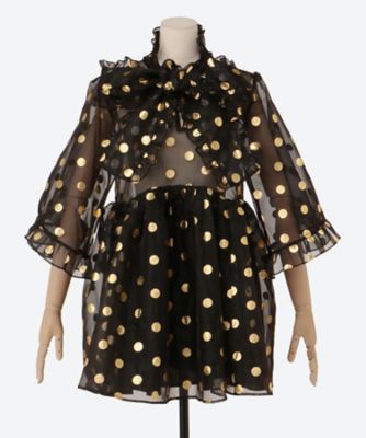 ＜sister jane (Women)＞Ｓｗｉｎｇ　Ｓｐｏｔ　Ｏｒｇａｎｚａ　Ｍｉｎｉ　３２ＳＪ０３ＤＲ２３８５ＢＬＫ