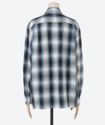 Rayon Ombre Check L／S Shirt PS26