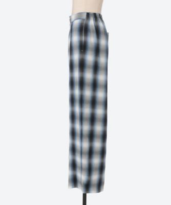 Rayon Ombre Check Gathered Pants