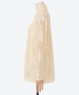 Cotton Lace Stitch Cardigan PS26