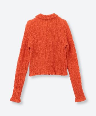 Shrink Lace Cropped Shirt PS26―CS18