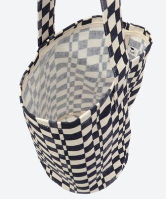Checkered Bucket Tote Bag PS26―AC03